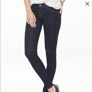 Express Low Rise Legging Blue Jeans